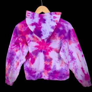 hand died zip up sweater